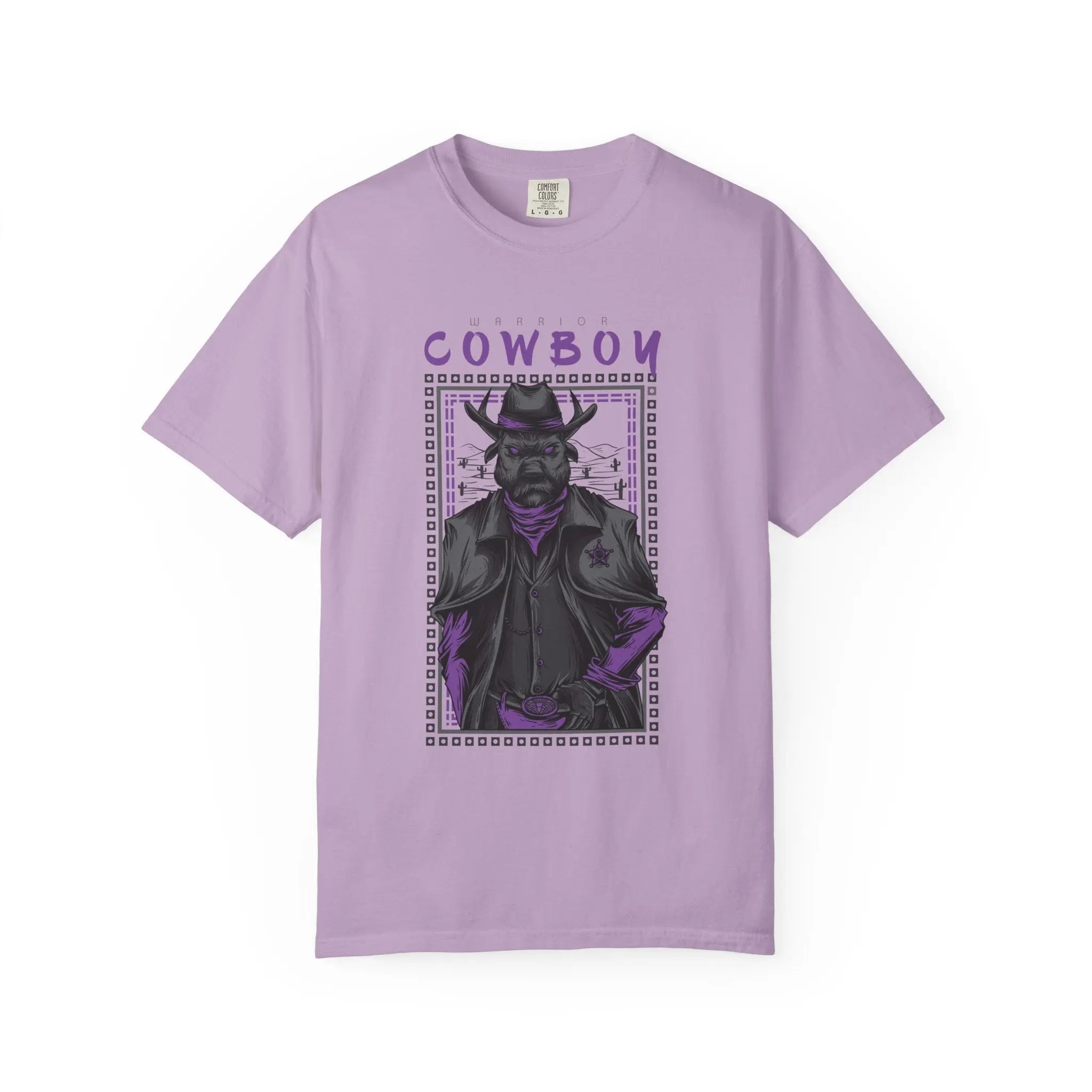 Warrior Cowboy Graphic Unisex Relaxed Fit T-Shirt - Sinful Threads