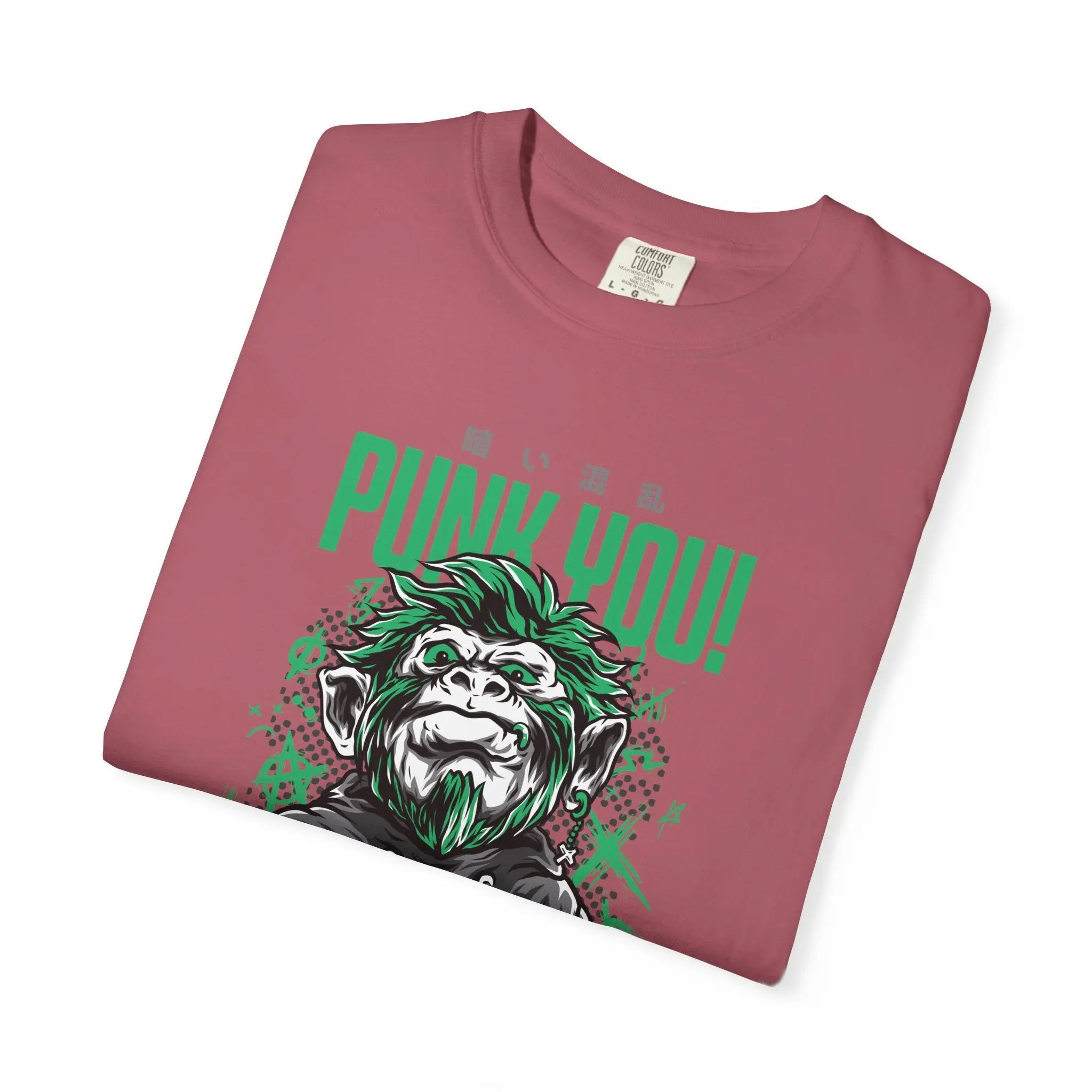 Distinctive Punk You Monkey Graphic Short Sleeve T-Shirt - Sinful Threads