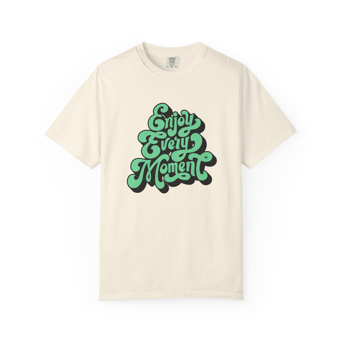 Groovy Graphic Tee - Enjoy Every Moment - Positive Vibe Gift