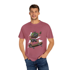 TV Head Skater Shirt - Retro Television Tee - Funny Geek Gift