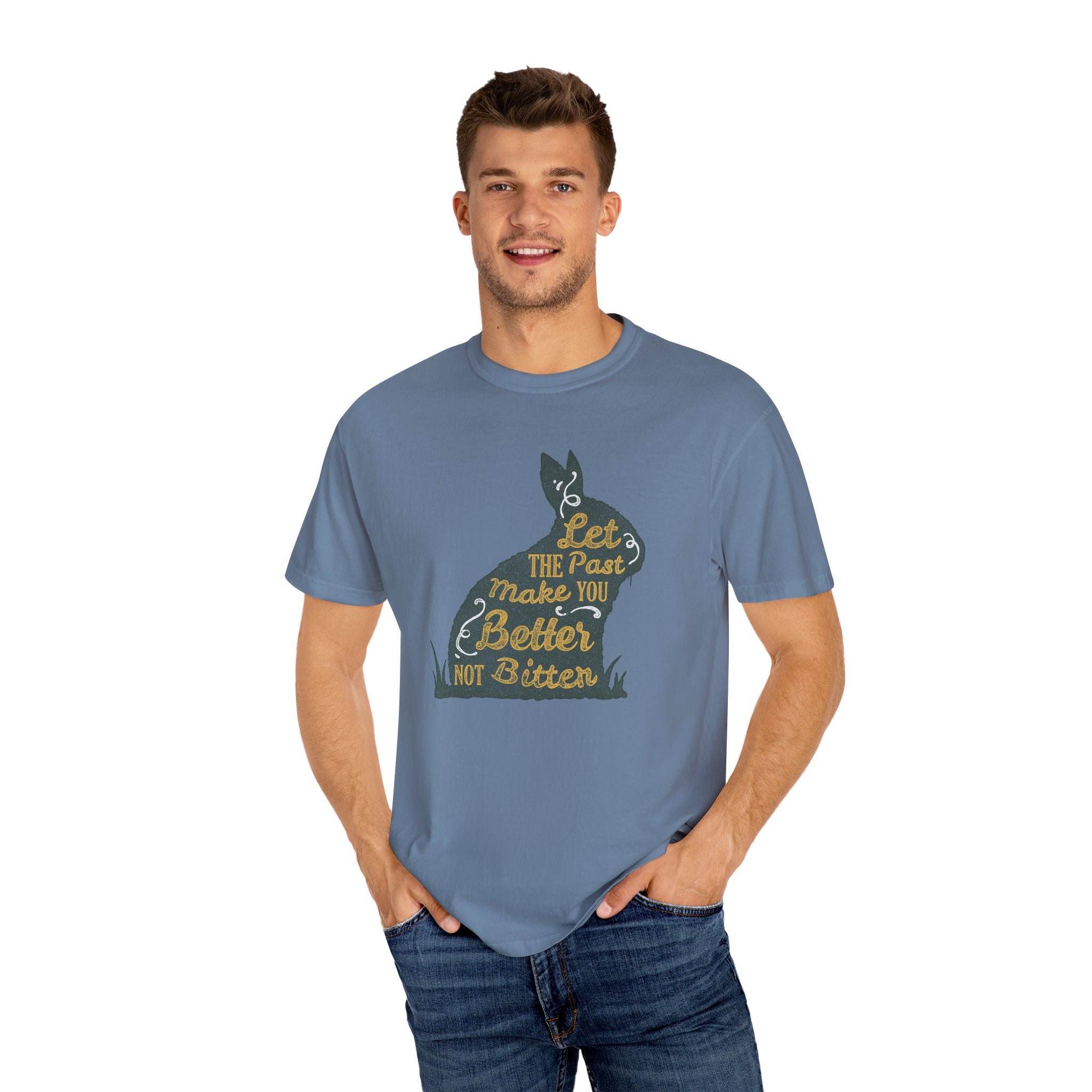 Let the Past Make You Better Graphic on Rabbit T-Shirt - Sinful Threads