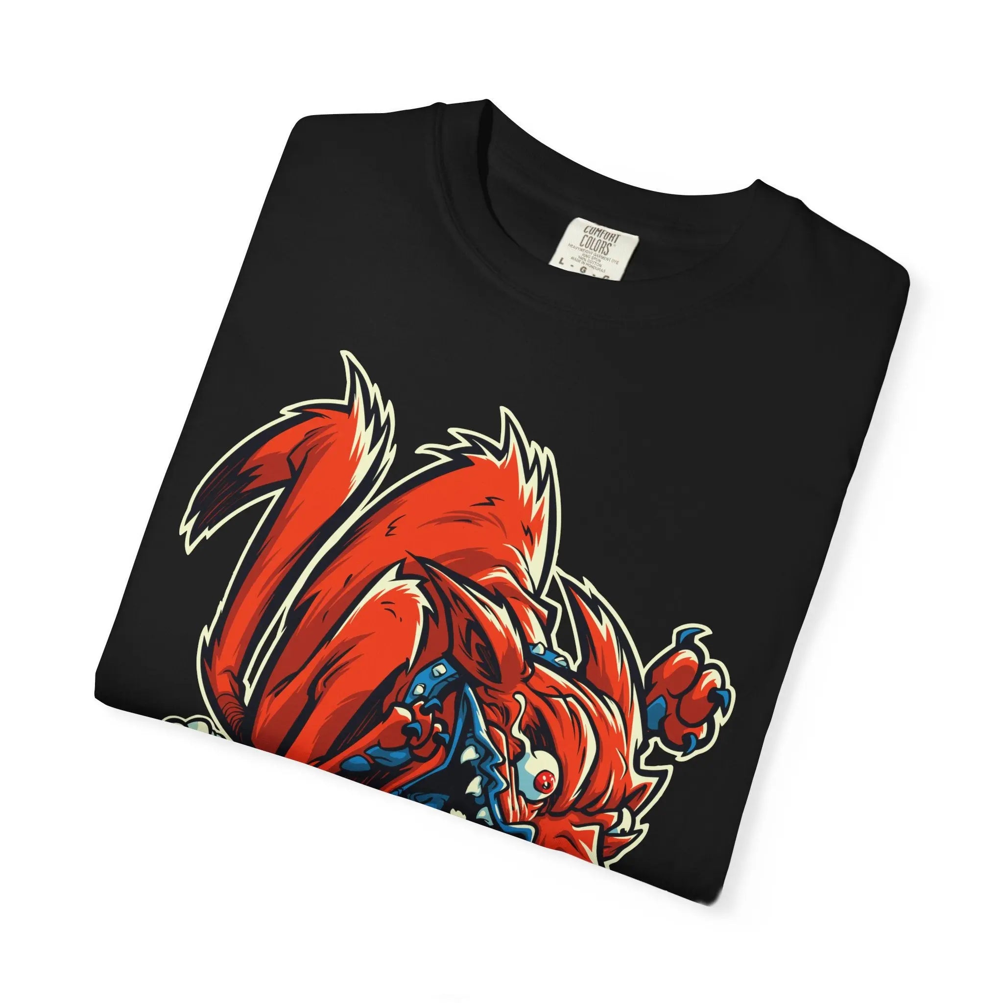 Rabid Fox Tee - Fierce Animal Wild Fox Savage Beast Shirt - Sinful Threads
