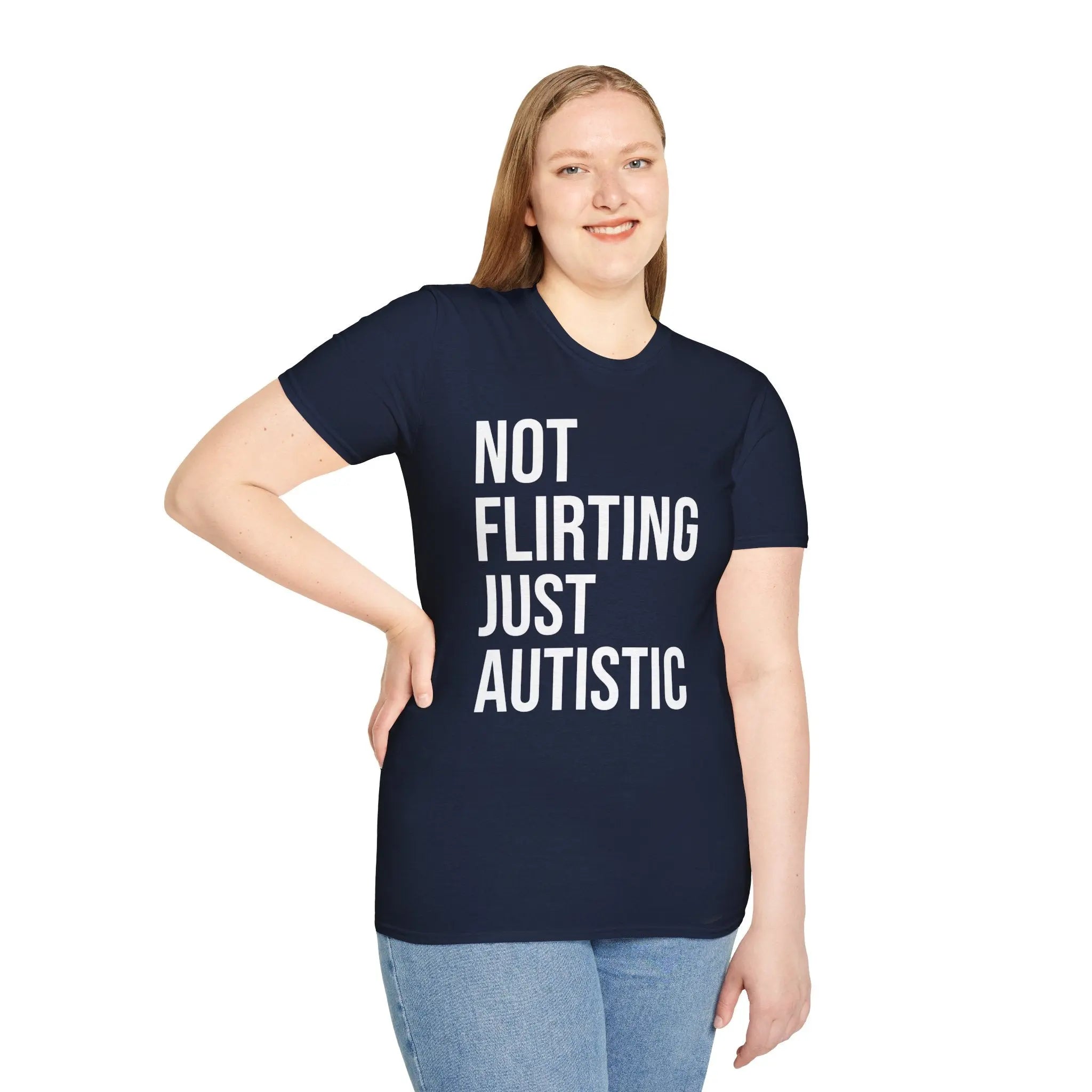 Not Flirting Just Autistic Shirt - Autism Awareness Apparel Printify