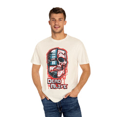 Robocop Dead or Alive Shirt with Robot Skull Design