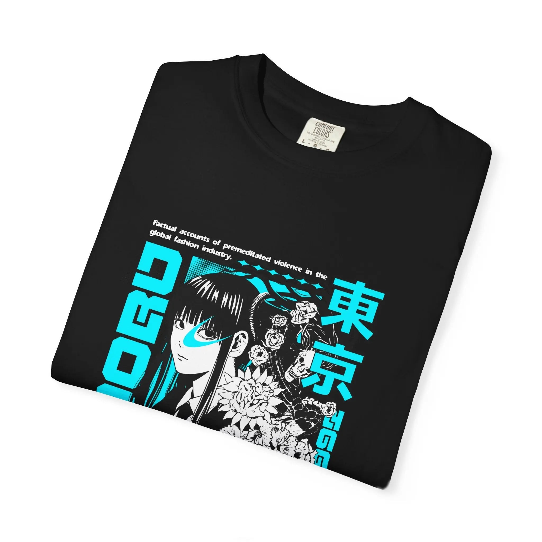 Anime Grunge Tee - Tokyo Y2K Vaporwave - Street Gift - Sinful Threads