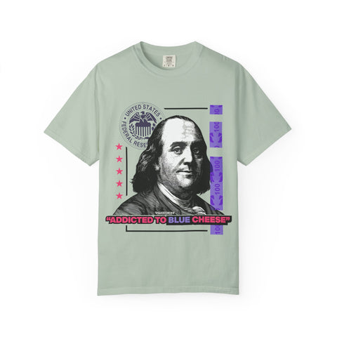 Blue Cheese Tee – Ben Franklin Dollar Bill Streetwear