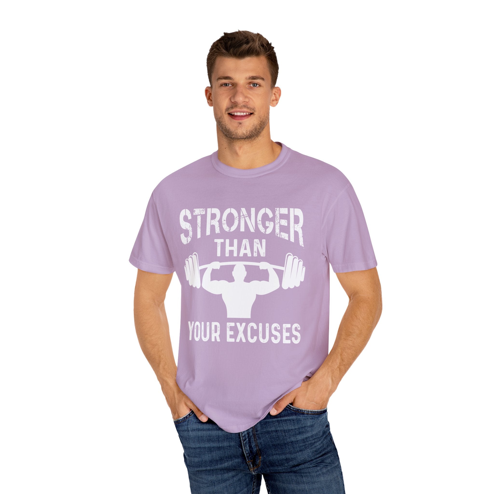 Stronger Than Excuses Bodybuilding Shirt - Motivation Tee - Sinful Threads