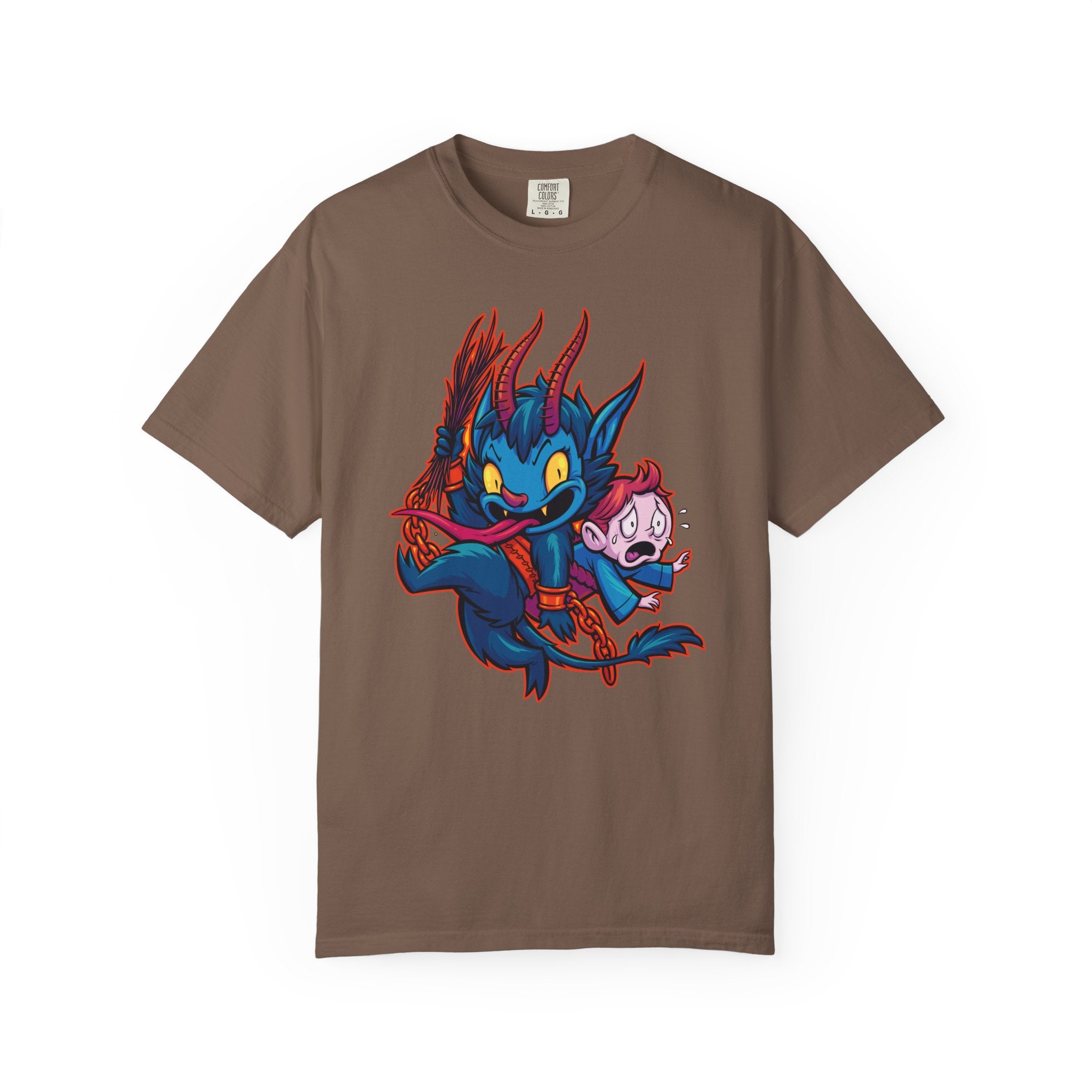 Kawaii Krampus Tee - Cute Cartoony Holiday Shirt - Sinful Threads
