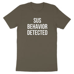 Sus Behavior Detected Funny Graphic Tee product type