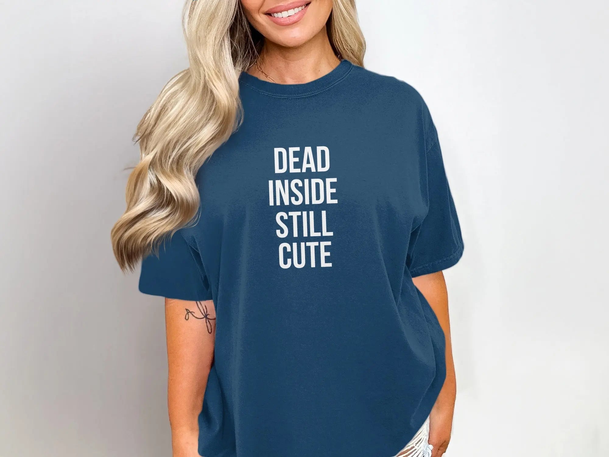 Dead Inside Still Cute Graphic Tee product
