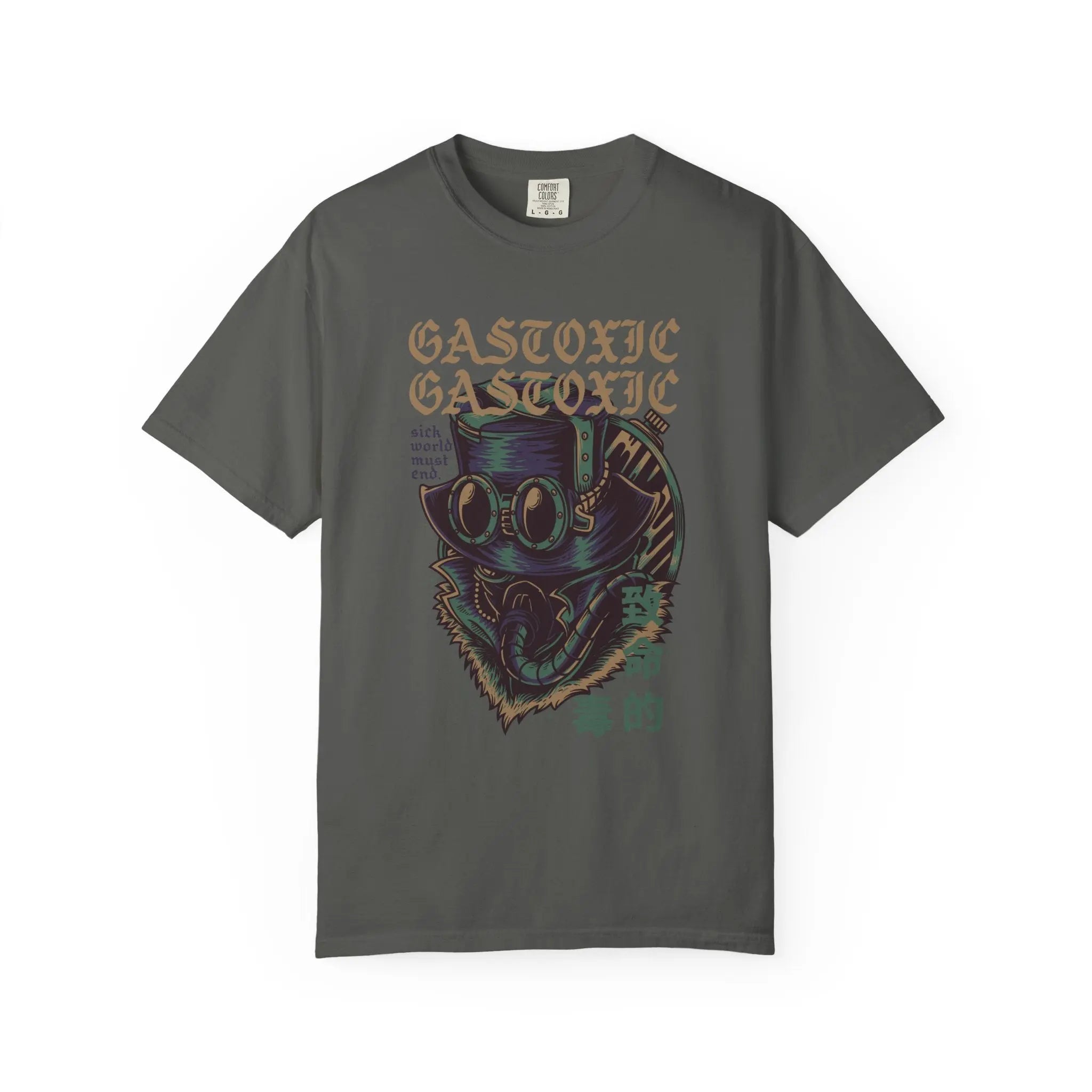 Gastoxic Steam Punk Character Design Graphic Printed T-Shirt - Sinful Threads