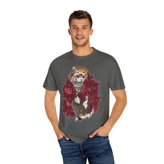 Occult Cat Tee - Weirdcore Ouija Shirt - Floral Graphic