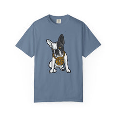 Cartoon French Bulldog with Gear Necklace Cool Dog T-Shirt