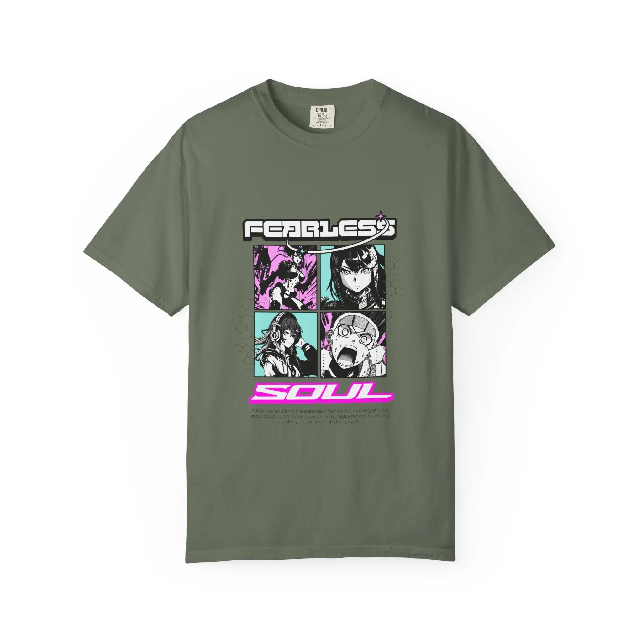 Fearless Soul Tee - Anime Manga Bold Aesthetic Graphic - Sinful Threads