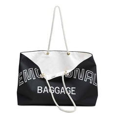 Funny Weekender Bag – Emotional Baggage Rope-Handle Duffle
