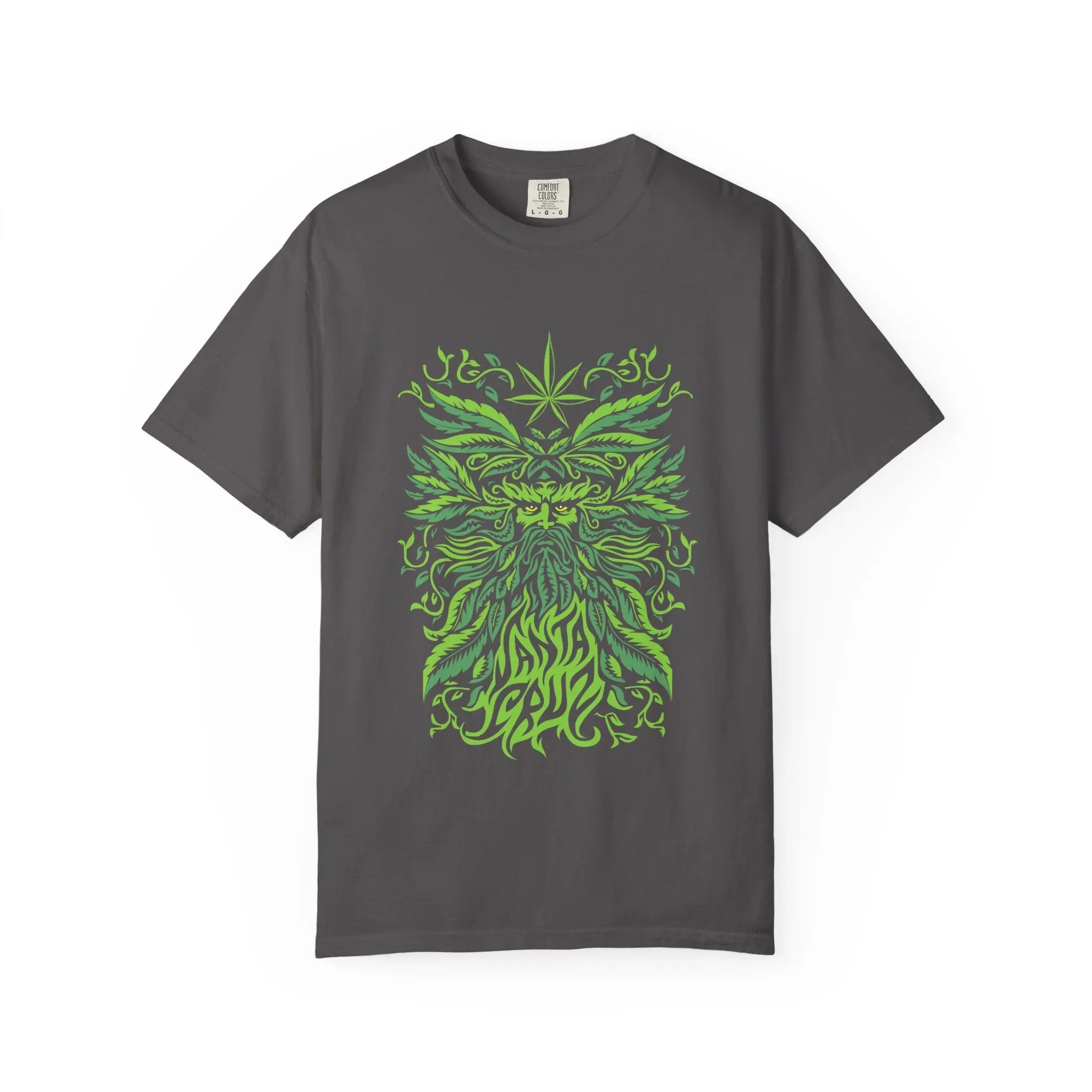 Santa Cruz Tee - Green Man Festival Cannabis Leaf Art - Sinful Threads