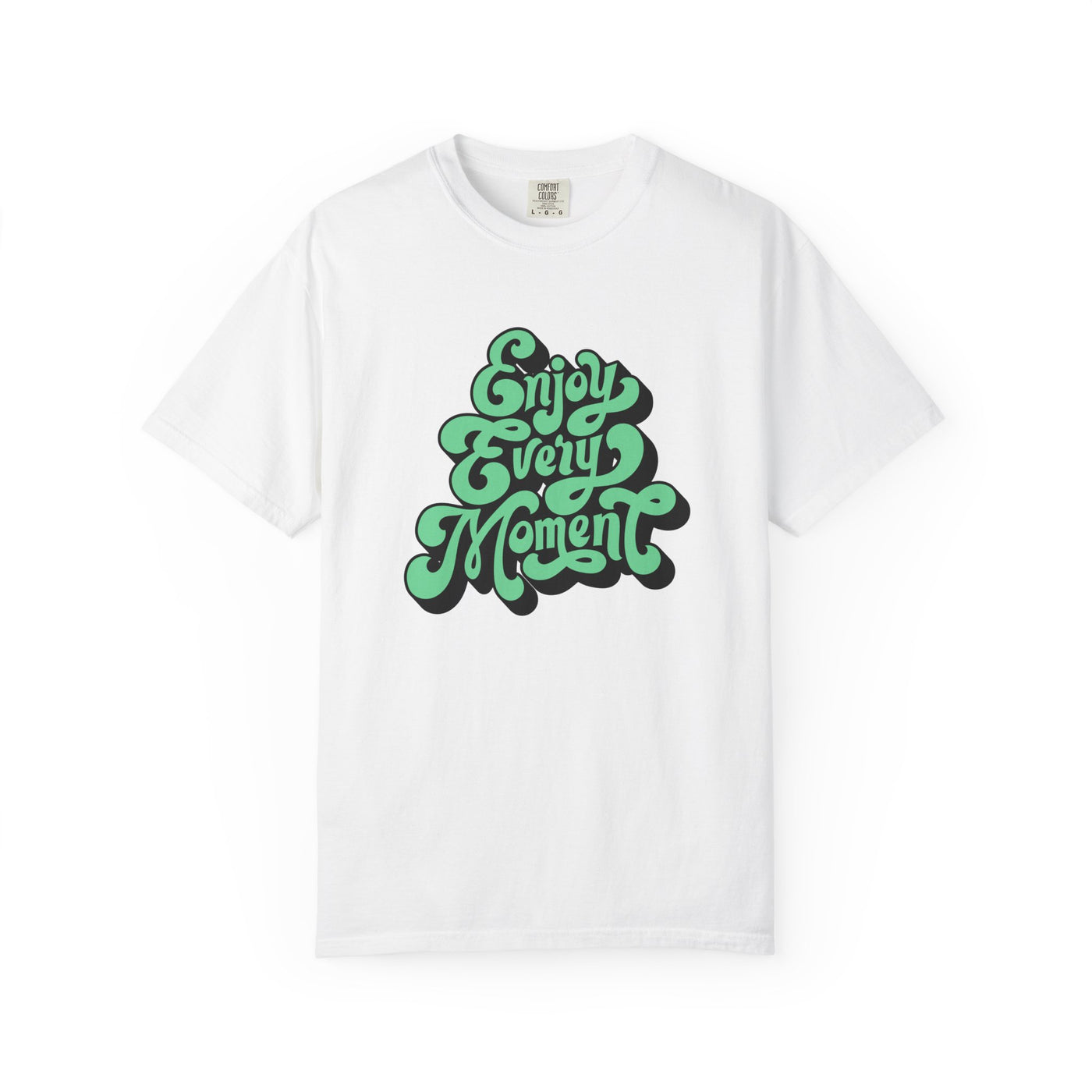 Groovy Graphic Tee - Enjoy Every Moment - Positive Vibe Gift - Sinful Threads