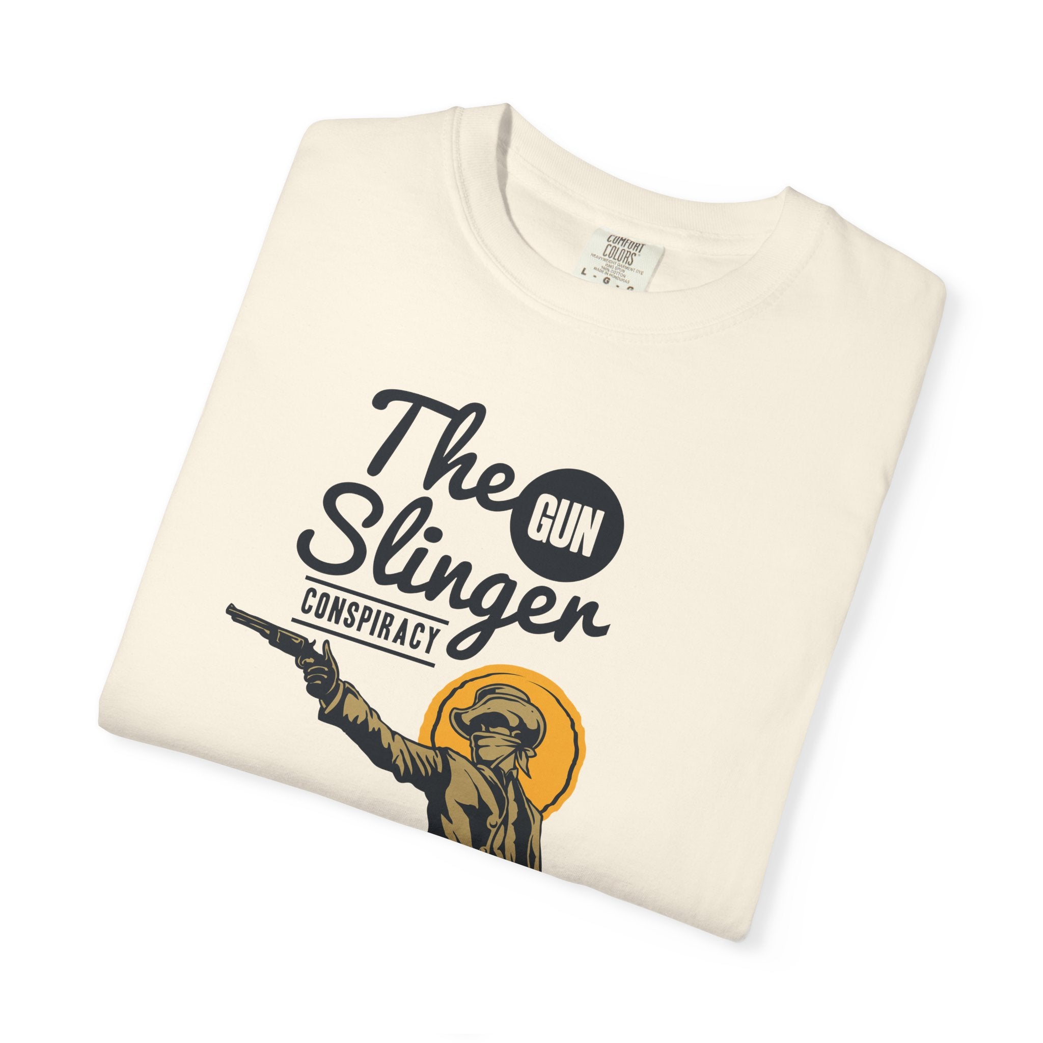 Gunslinger Graphic Tee Conspiracy Cowboy - Western Unisex - Sinful Threads