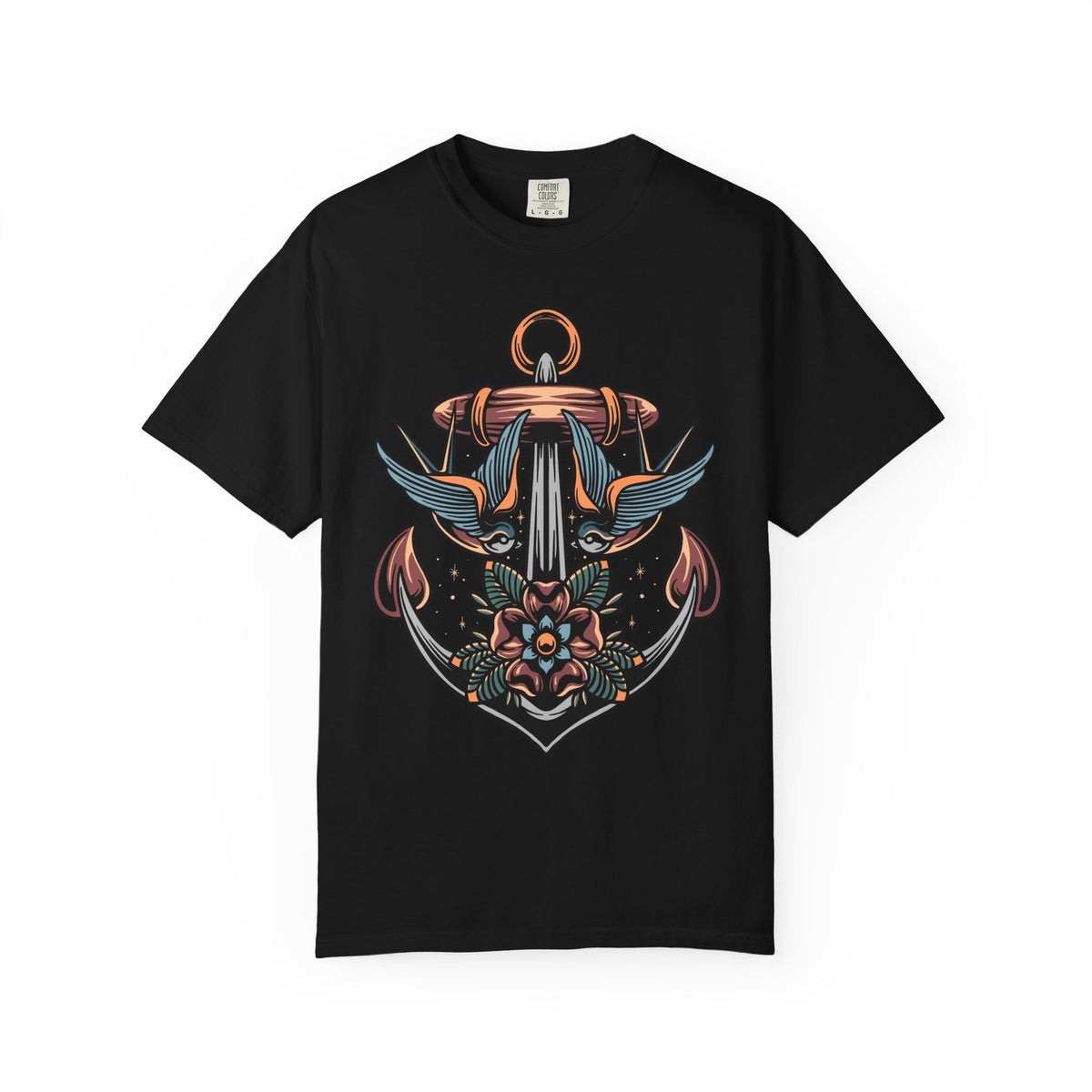 Nautical Anchor Shirt - Tattoo Style Tee, Maritime Gift