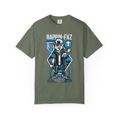 Gangster Wolf with Microphone Urban Art Drawing T-Shirt