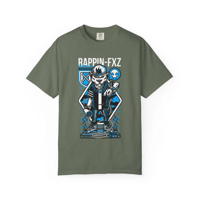 Gangster Wolf with Microphone Urban Art Drawing T-Shirt - Sinful Threads