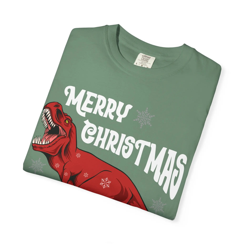 Christmas T Rex Tee - Funny Holiday Dinosaur Gift - Sinful Threads