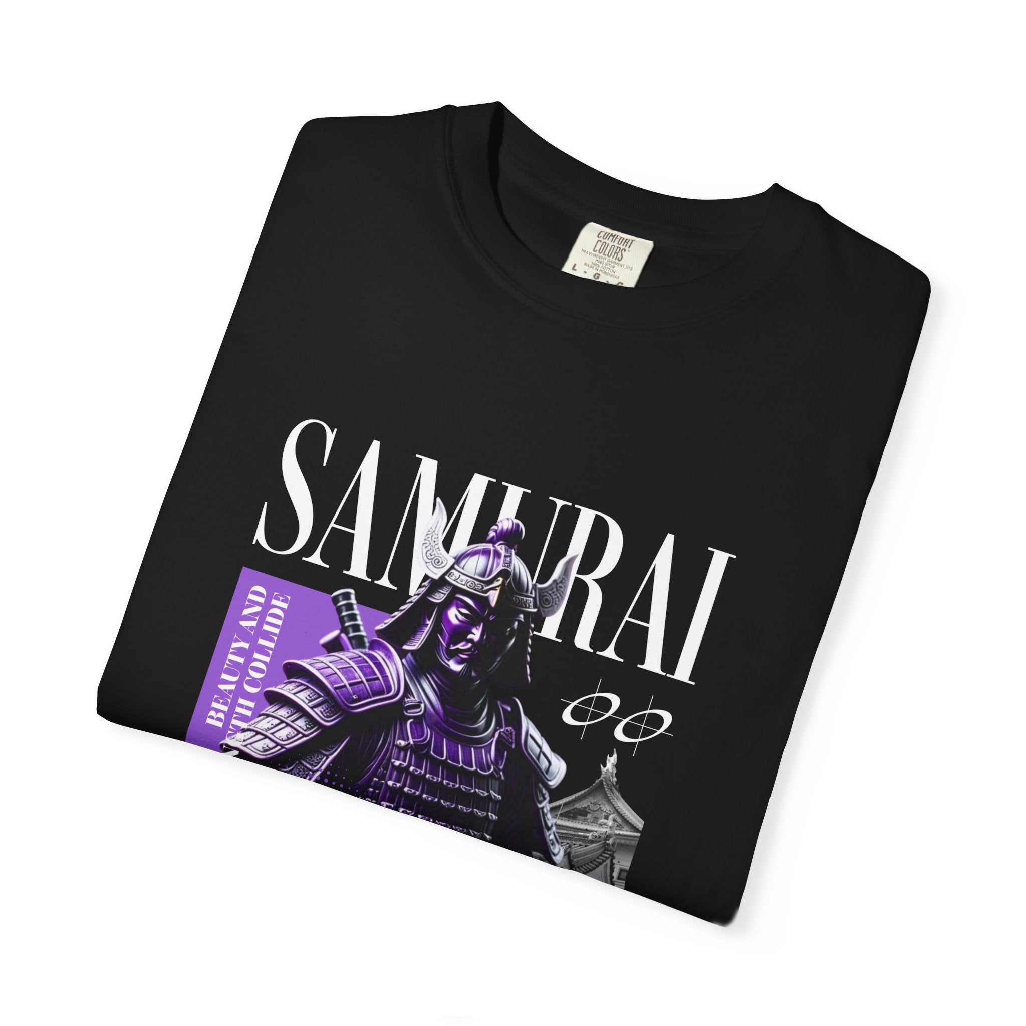 Samurai Warrior Tee - Purple Bushido Graphic - Perfect Gift - Sinful Threads