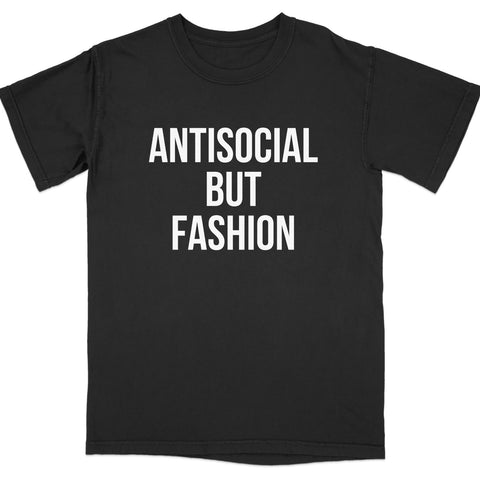 Antisocial But Fashion Statement Black T-shirt product type