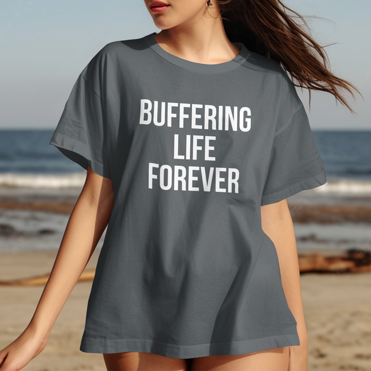 Buffering Life Forever Graphic Tee product