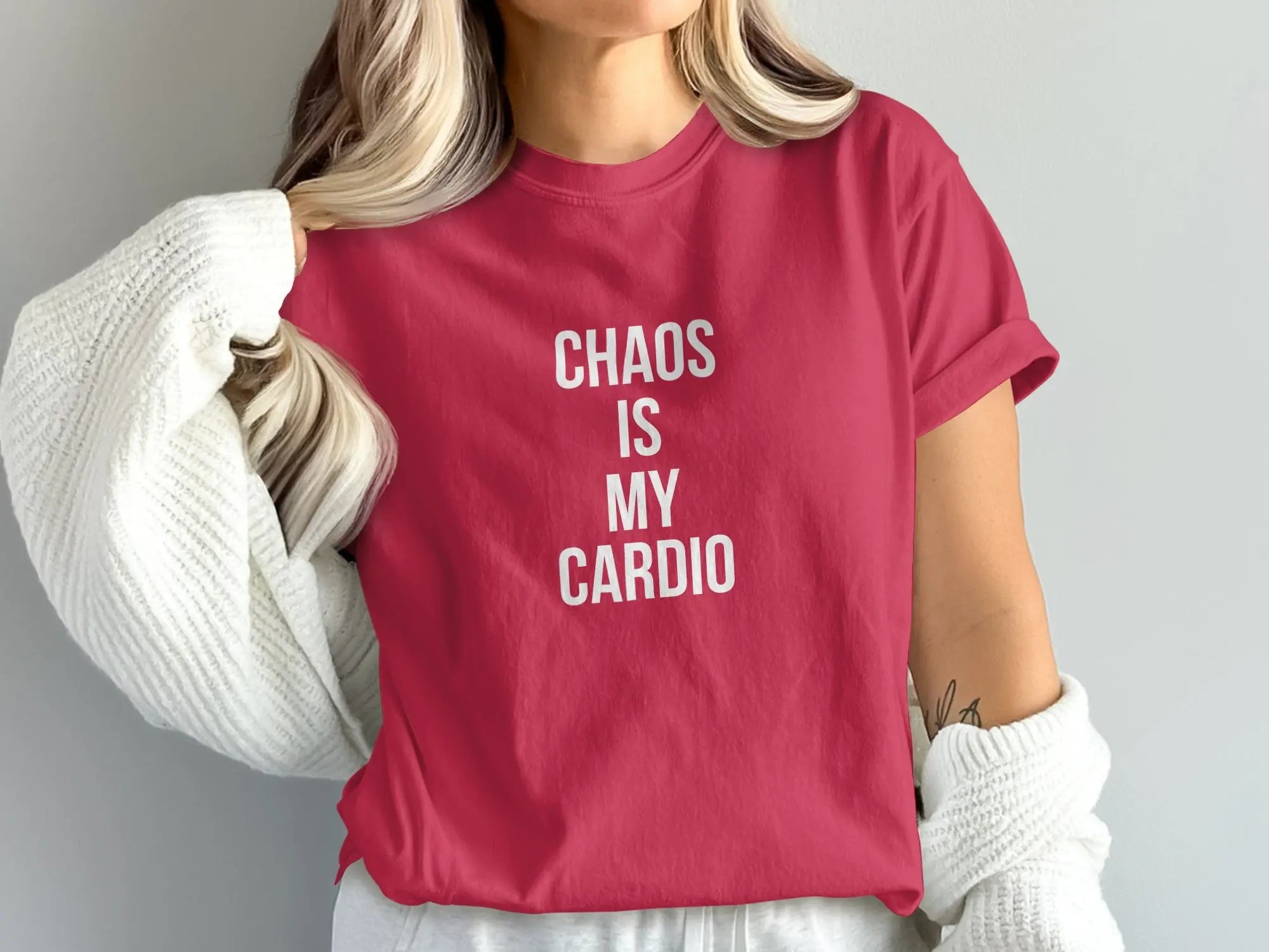 Chaos Is My Cardio Graphic Tee product