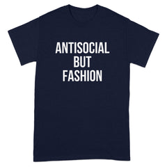 ANTISOCIAL BUT FASHION Statement Print T-Shirt product