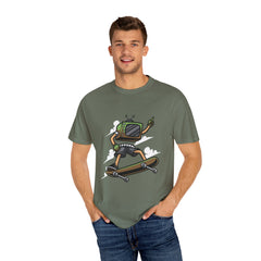 TV Head Skater Shirt - Retro Television Tee - Funny Geek Gift