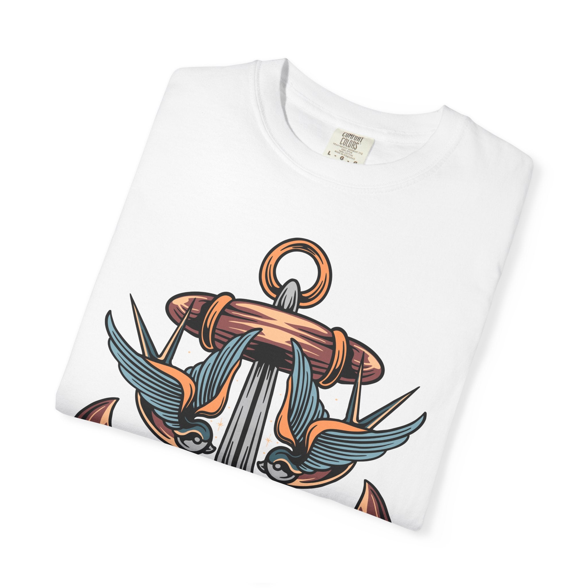 Nautical Anchor Shirt - Tattoo Style Tee, Maritime Gift - Sinful Threads