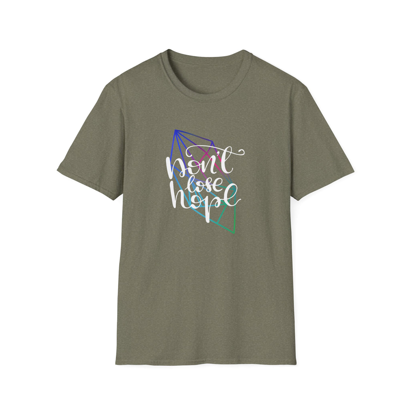 Don't Lose Hope Colorful Graphic Tee - Inspirational Shirt - Sinful Threads