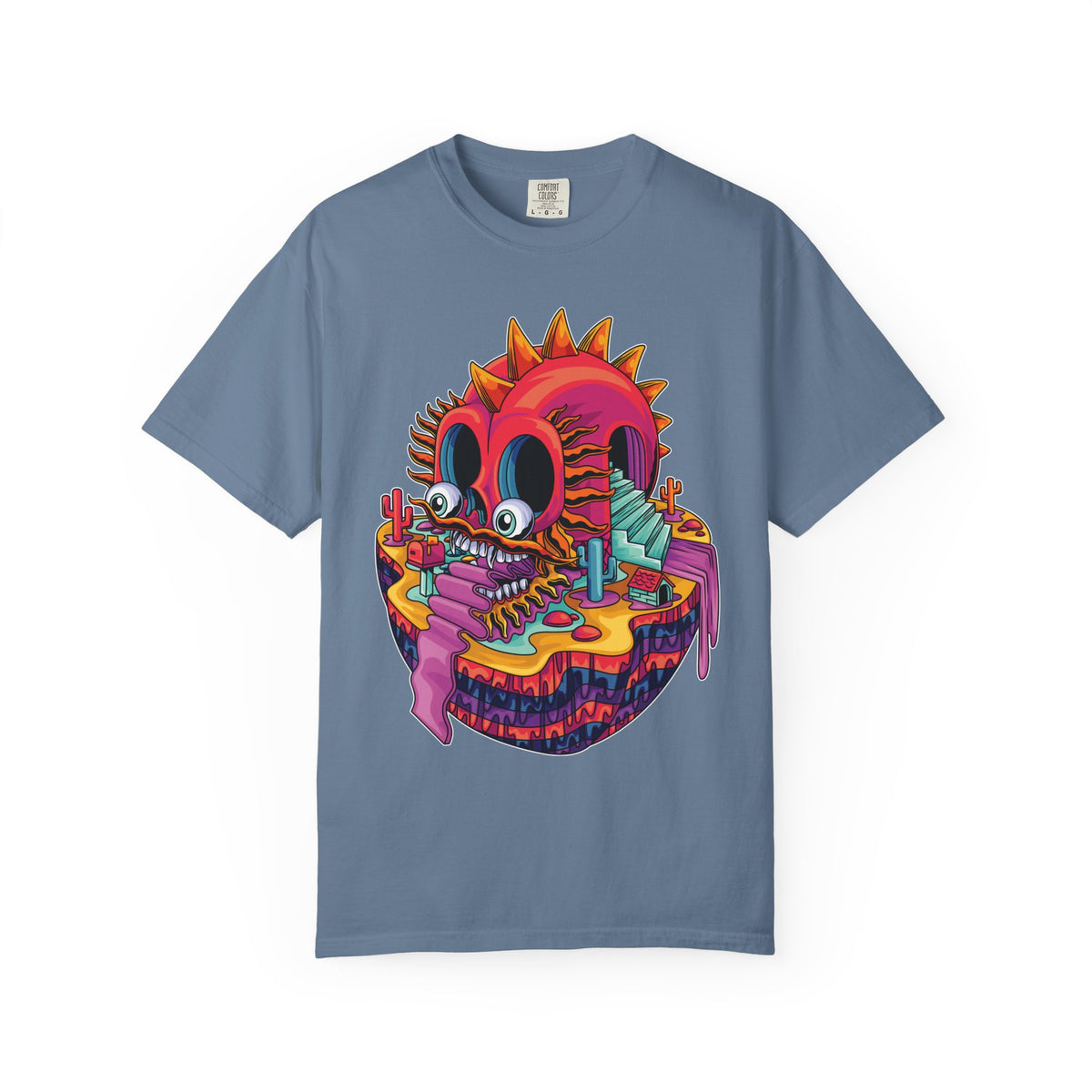Fantasy Dragon Tee - Psychedelic Monument Valley Art Shirt