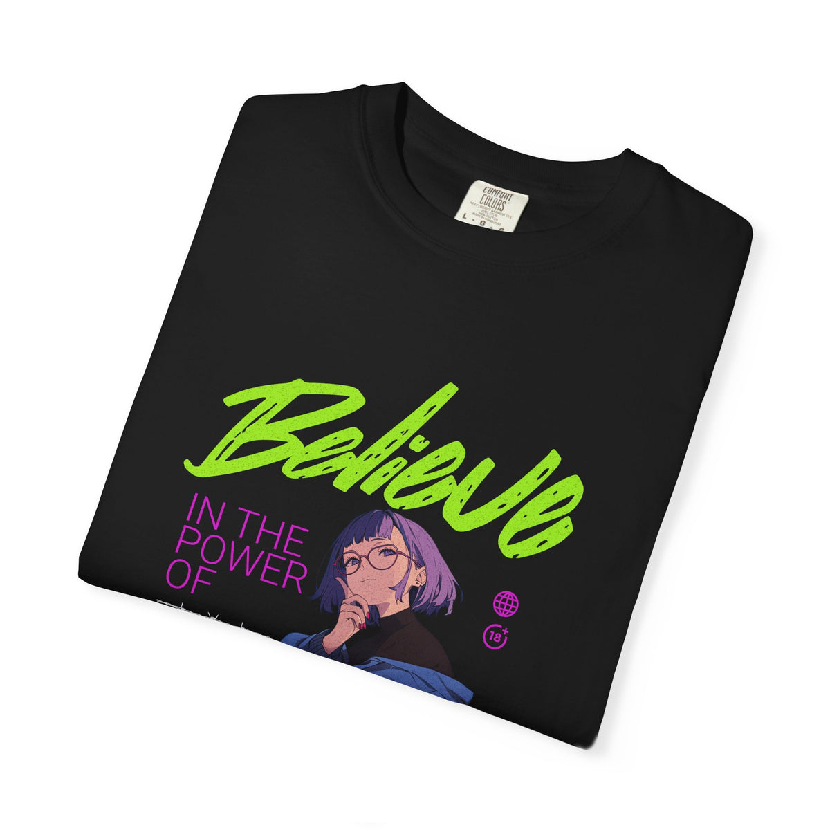Kawaii Anime Tee - Believe Y2K Girl Design - Cute Gift