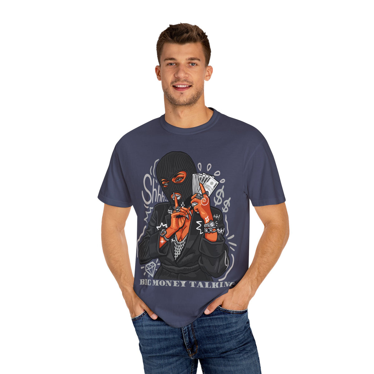 Money Heist Shhh Graphic Tee – Gangster Streetwear