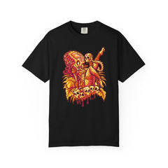 Alien Hunter Cartoon Tee - Cute She Predator Graphic Shirt