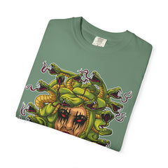 Medusa Snake Tee - Gorgon Statement Mythology Gift Shirt - Sinful Threads