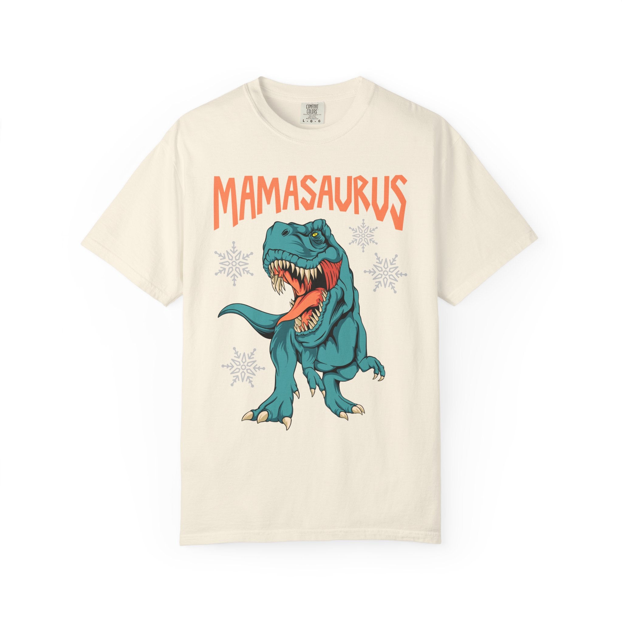 Mamasaurus Rex Tee - Funny Christmas Mom Dinosaur Gift - Sinful Threads