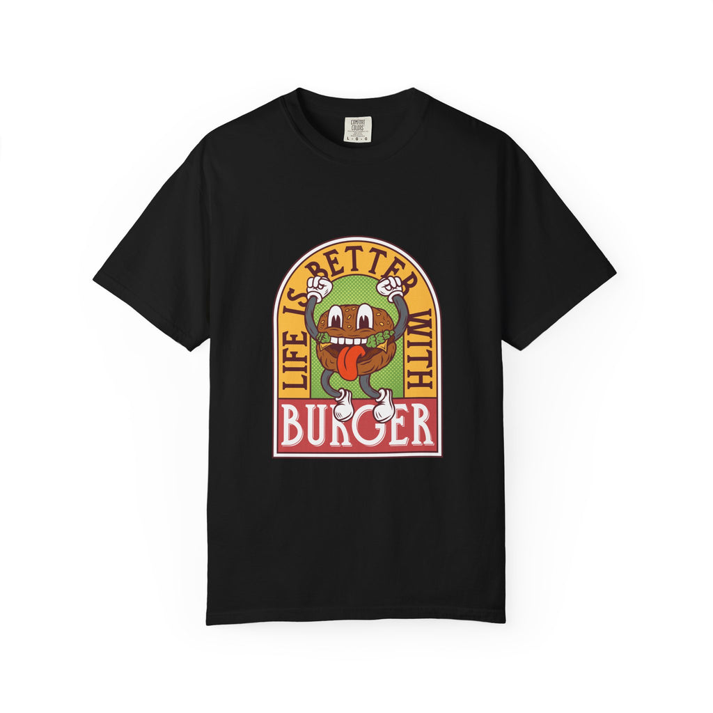 Cute Burger Shirt - Life Is Better Tee - Funny Foodie Gift - Sinful Threads