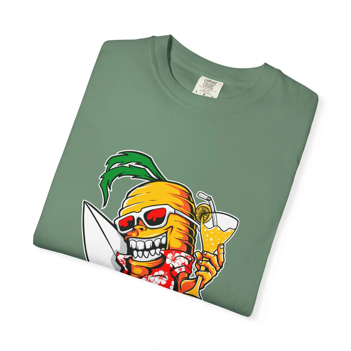 Surfing Carrot With a Drink Graphic Awesome T-Shirt - Sinful Threads