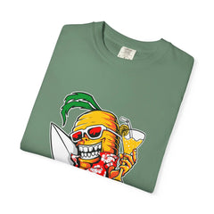 Surfing Carrot With a Drink Graphic Awesome T-Shirt - Sinful Threads