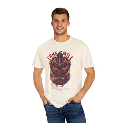Fake Smile Japanese Mask Quote Art Design Graphic T-Shirt