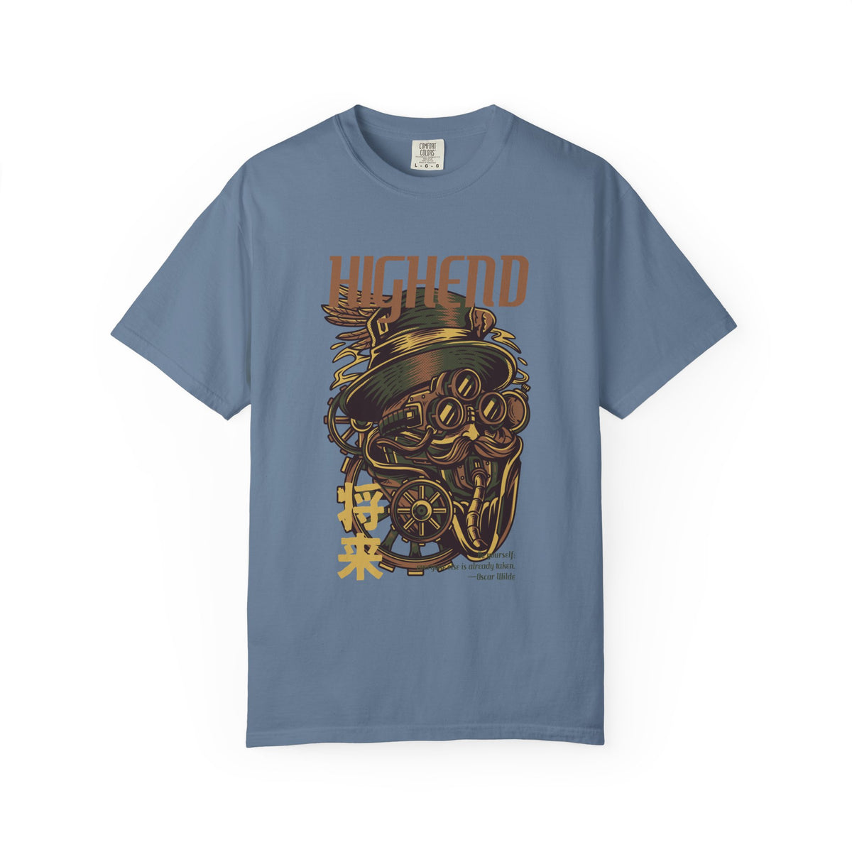 Steampunk Man Future Inspired Cool Graphic Design T-Shirt
