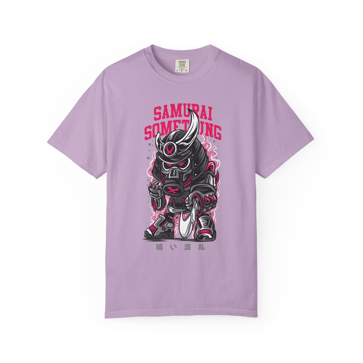 Samurai Something Dark Distressed Design T-Shirt