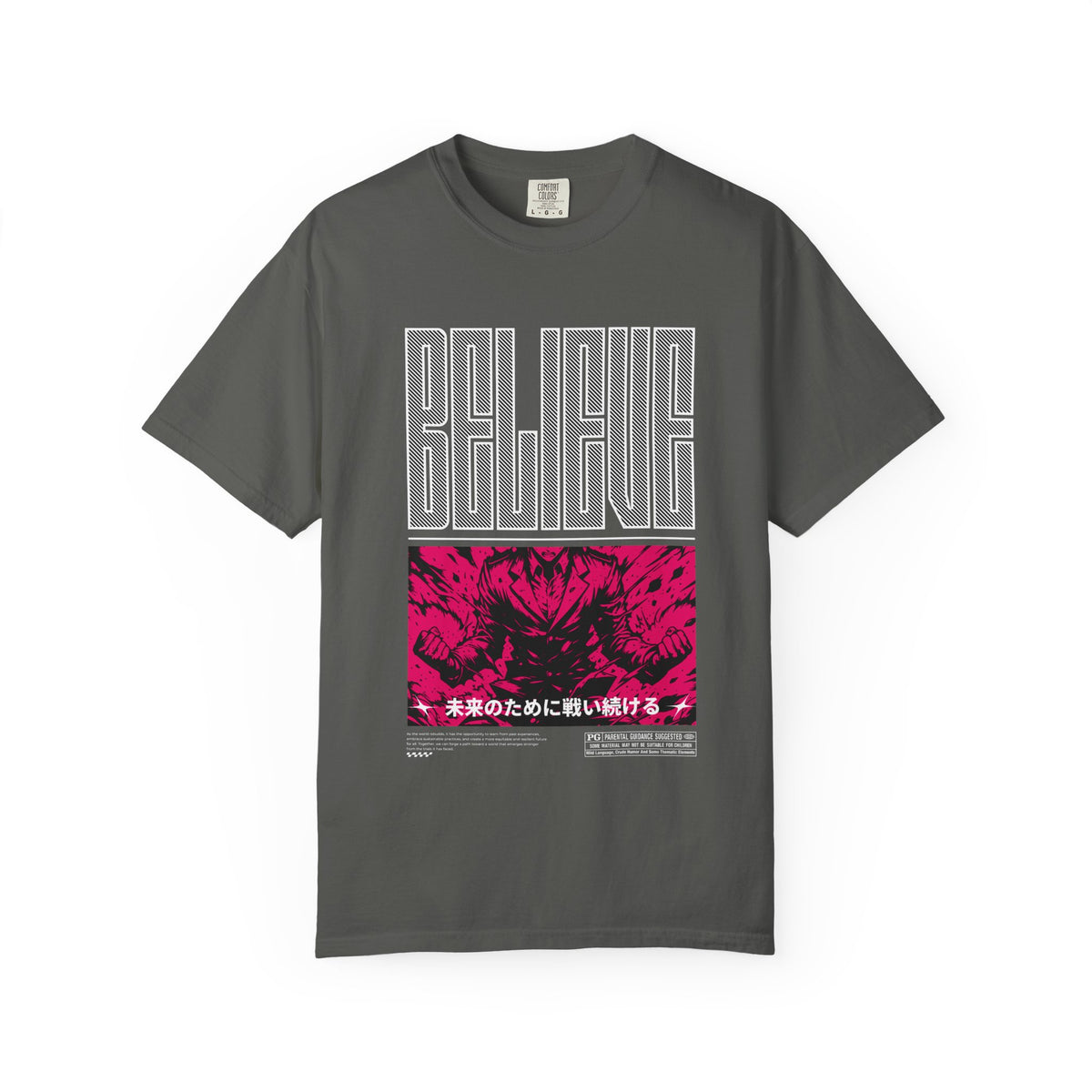 Believe Anime Tee - Bold Japanese Motivational - Gift