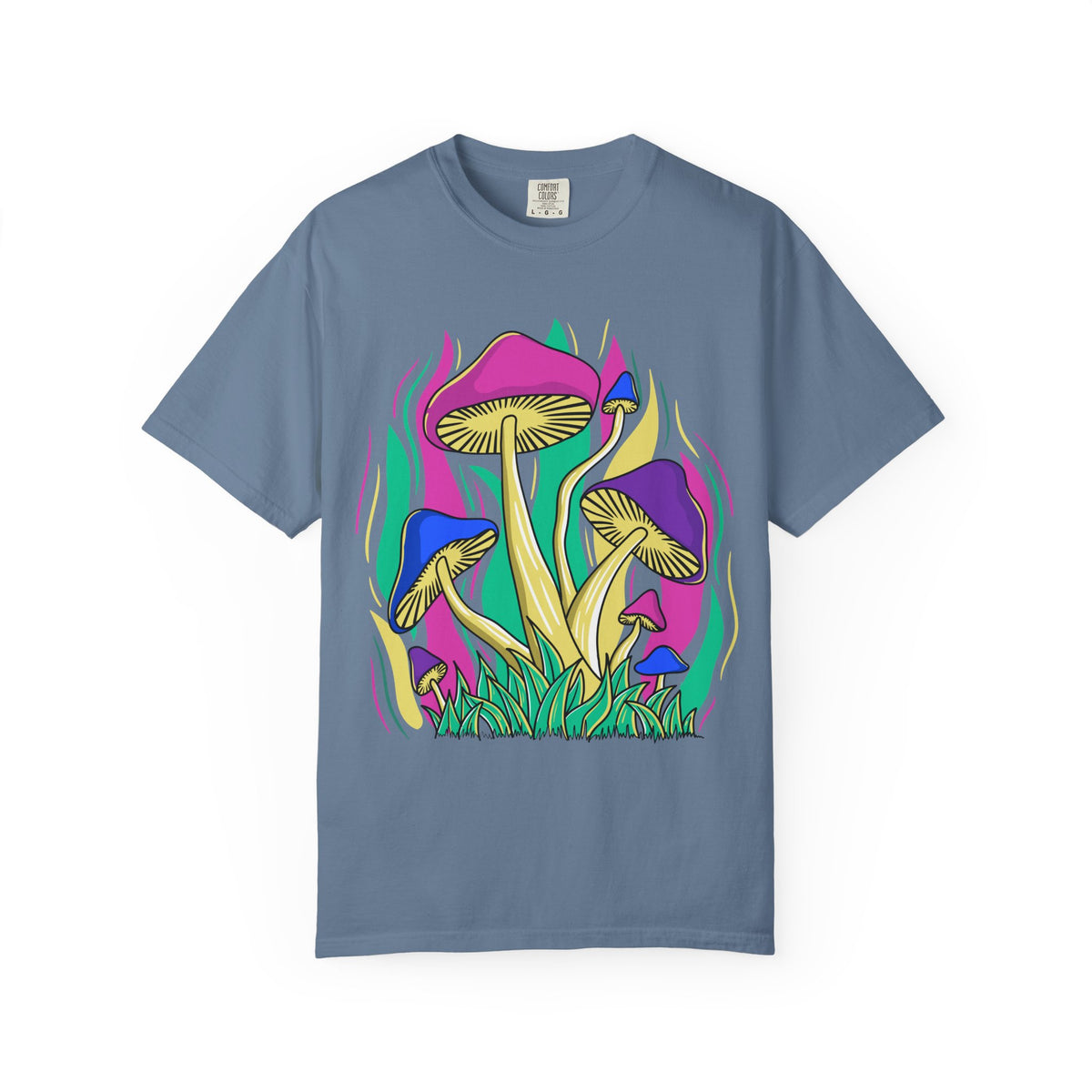 Psychedelic Mushroom Tee - Funky Art Cottagecore