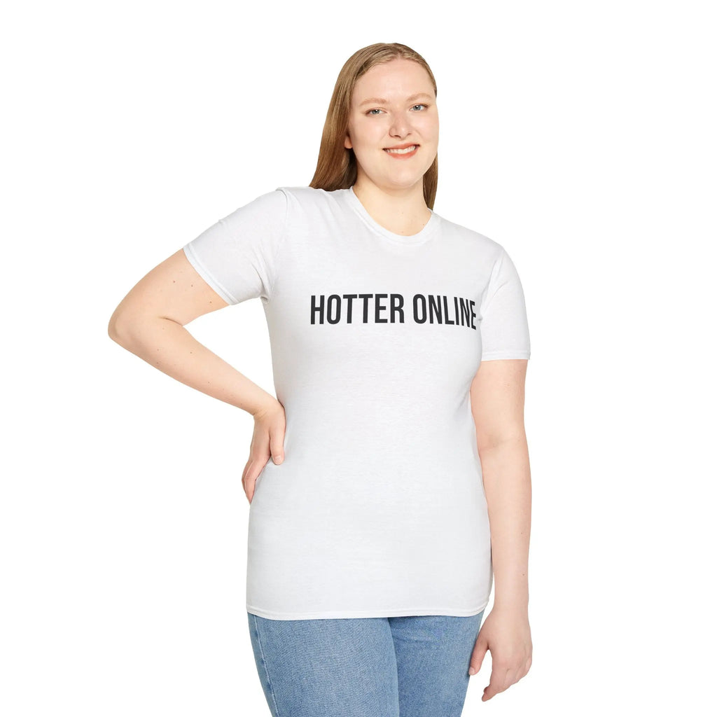 Funny Online Shirt - Hotter Online Digital Humor Tee - Sinful Threads
