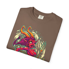 Female Krampus T-Shirt - Cute She Devil Cartoon Tee